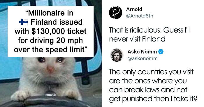 Finnish Millionaire Has To Fork Out $130K In Fine For Being Caught Speeding For The Third Time In Ten Years Due To Progressive Penalty System