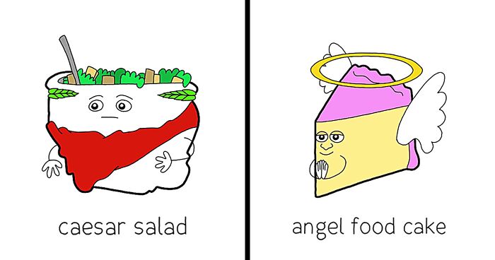 Here Are 12 Literal Illustrations Of Foods That I Drew In My Signature Style