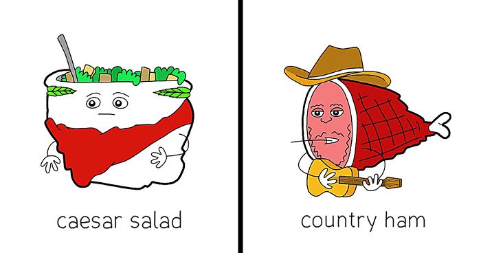  I Drew These 12 Foods In My Funny Cartoon Style