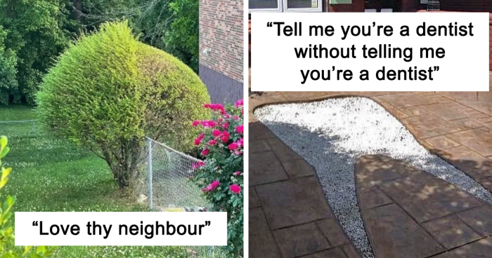 78 Of The Most Bizarre Things Seen In People’s Gardens And Yards, As Shared On This Instagram Account For Ugly Gardens (New Pics)