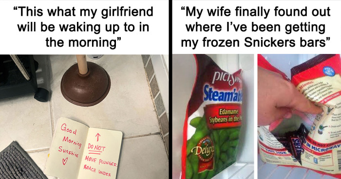 96 Times Boyfriends And Husbands Acted In The Silliest And Funniest Ways To Make Their Partners Laugh (New Pics)