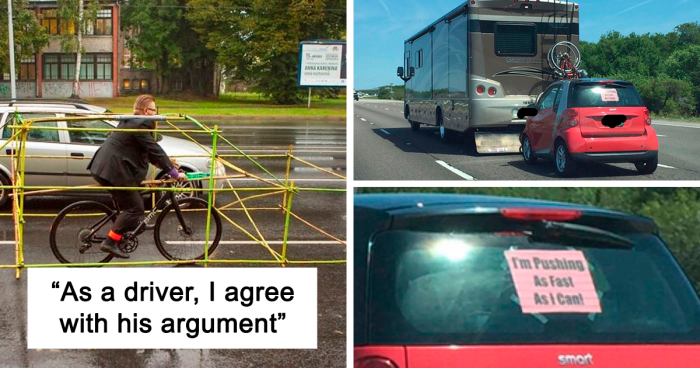 122 Photos Of The Weirdest And Funniest Things People Saw On The Road (New Pics)