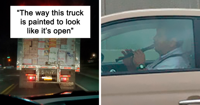 122 Times People Saw Something Funny, Weird, Or Interesting On The Road And Just Had To Document It (New Pics)