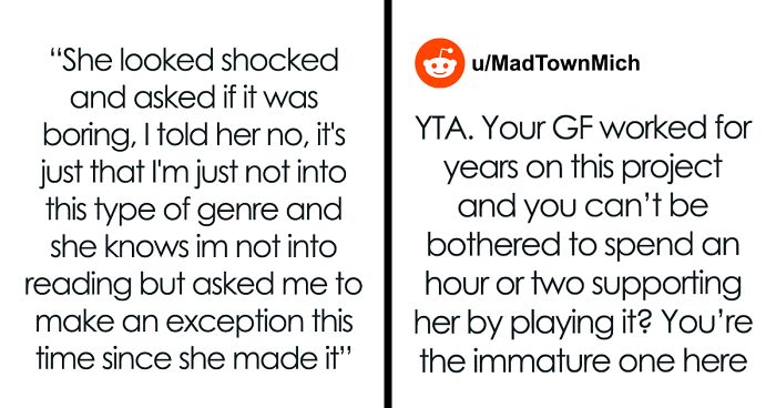 Man Is Confused If He Was Being A Jerk By Refusing To Play A Game His Girlfriend Created Because It’s Not A Genre He Likes