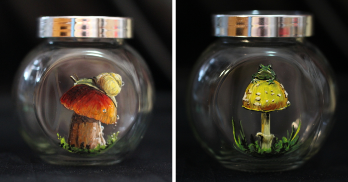 I Paint Magic Little Mushroom Jars (16 Pics)