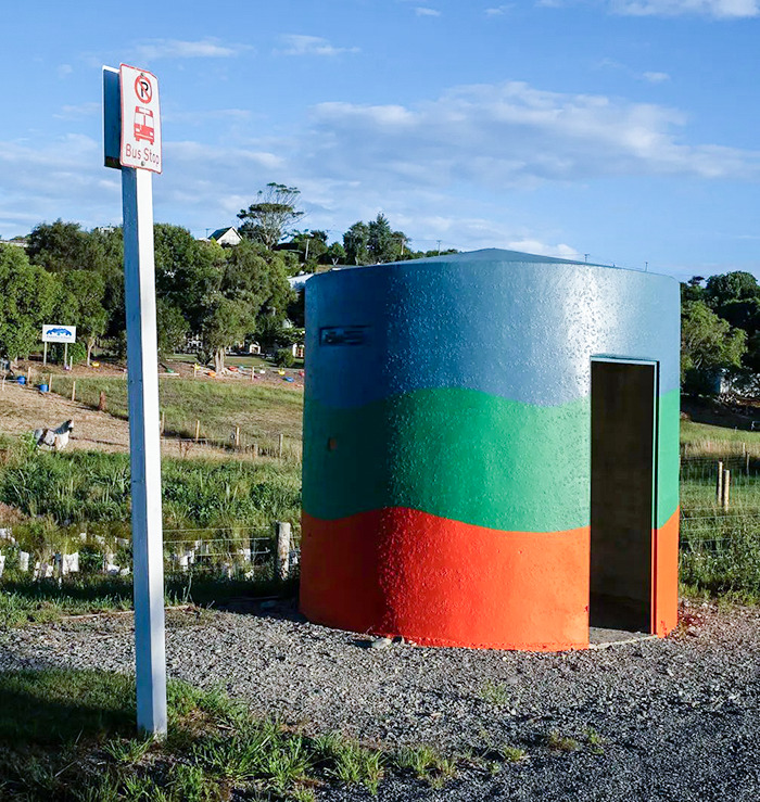 Bus Stop, New Zealand