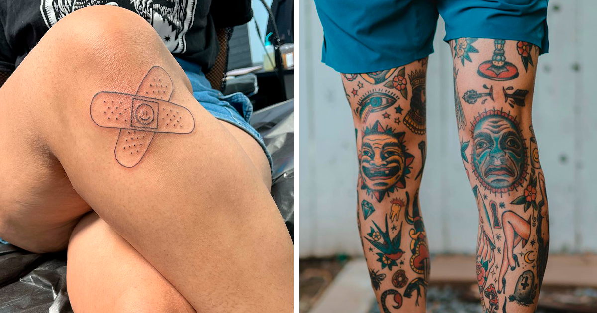 20 Unique Knee Tattoo Designs for the Adventurous