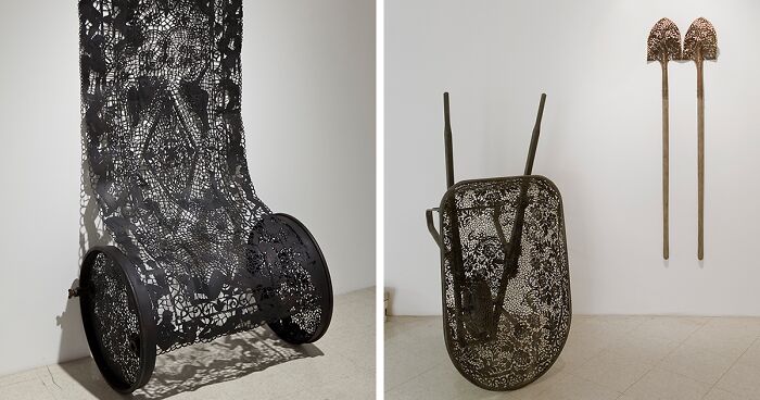 This Artist Transforms Heavy Industrial Objects Into Lacy Patterned Masterpieces (43 Pics)