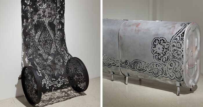 This Artist Incorporates Lacy Patterns Into Steel Objects, And Here Are Her 43 Best Works