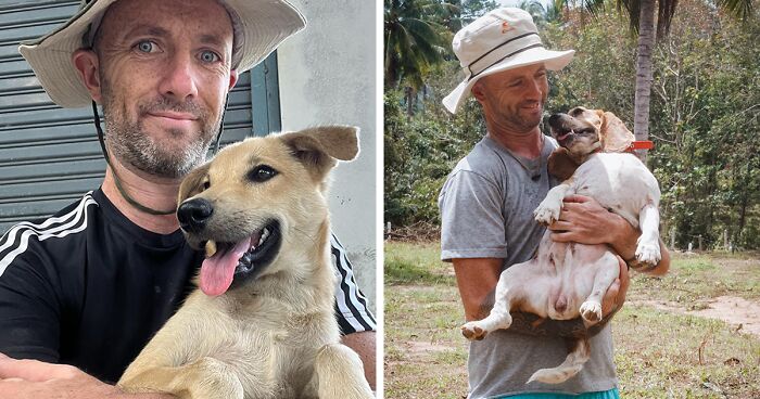 Man Finds His True Happiness Saving Stray Dogs In Thailand (20 Pics)