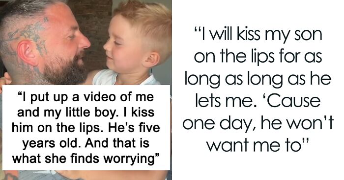 Man Hits Back At Haters After Revealing He Kisses His 5-Year-Old Boy On The Lips: “I Love My Child”