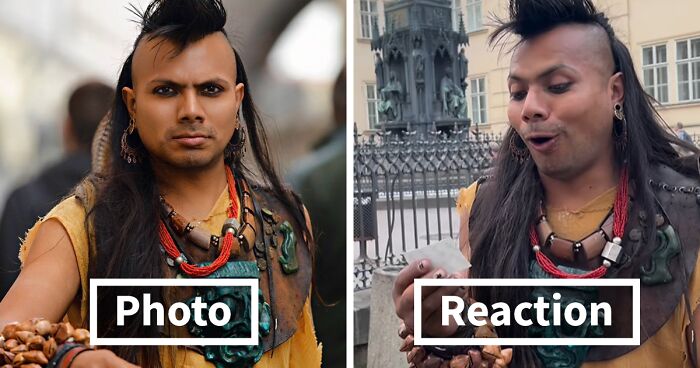 Photographer Surprises Passersby By Taking Beautiful Pictures Of Them And Their Reactions Are Simply Captivating (48 Pics)