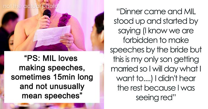 Bride Furious With MIL For Going Against The ‘No Speech’ Rule At Wedding And Ignores Her, Drama Ensues