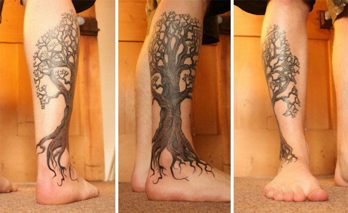 Tree tattoo by Cliff Collard at Arsenal Tattoo in Bryan, TX – Tattoo Lover  Family