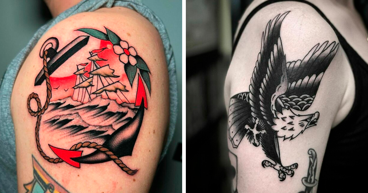 What is an American Traditional Tattoo  The Barracks Tattoo Studio