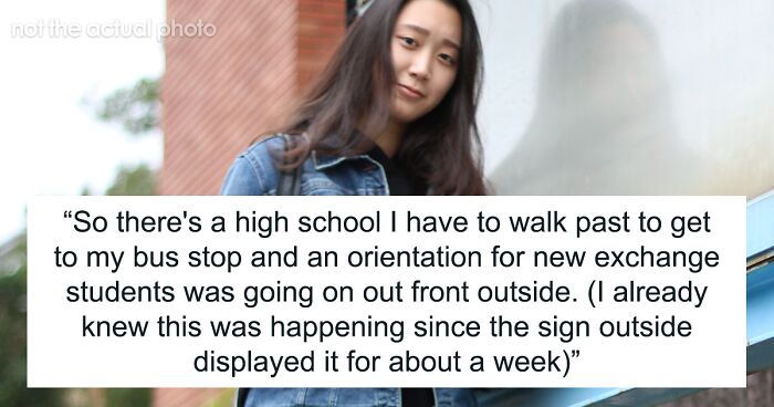 Teacher Assumes This 20 Y.O. College Student Is One Of Her Exchange Students And Grabs Their Arm When They Disobey Instructions