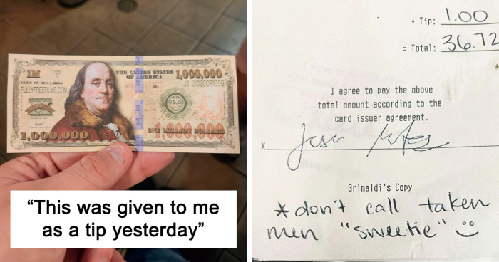 32 Pics Of Entitled Customers Who Left Waitstaff Furious