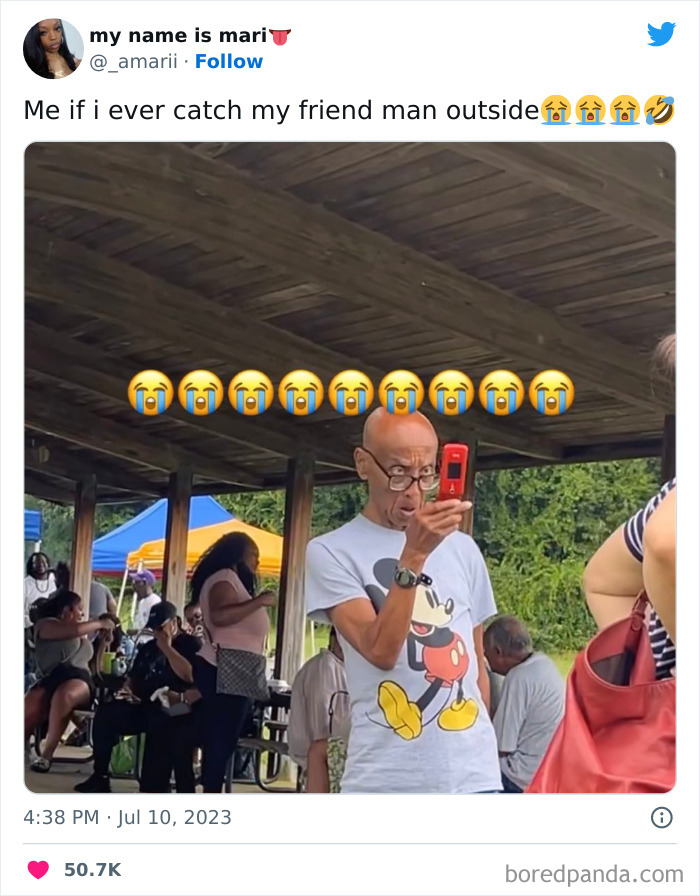 Man taking a picture with a weird expression meme