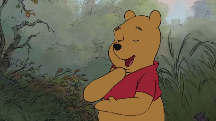 Winnie The Pooh being grateful