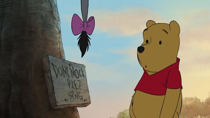 Winnie the Pooh being surprised