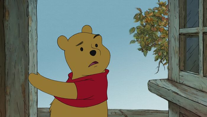 Winnie the Pooh looking surprised