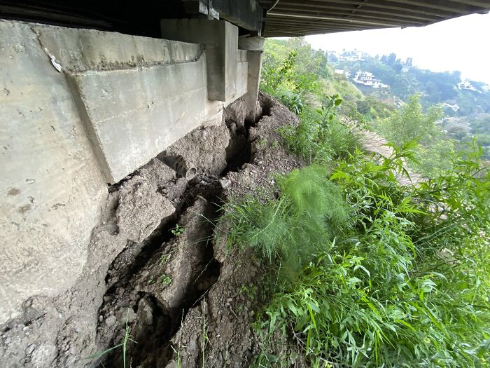 It’s Important To Get A Professional To Assess Areas Of Your Home You Might Not Regularly Look At. This Hillside Deck’s Foundation System Is Slowly Being Exposed Leaving It Open To The Elements And Can Ultimately Cause It To Sink And Fail