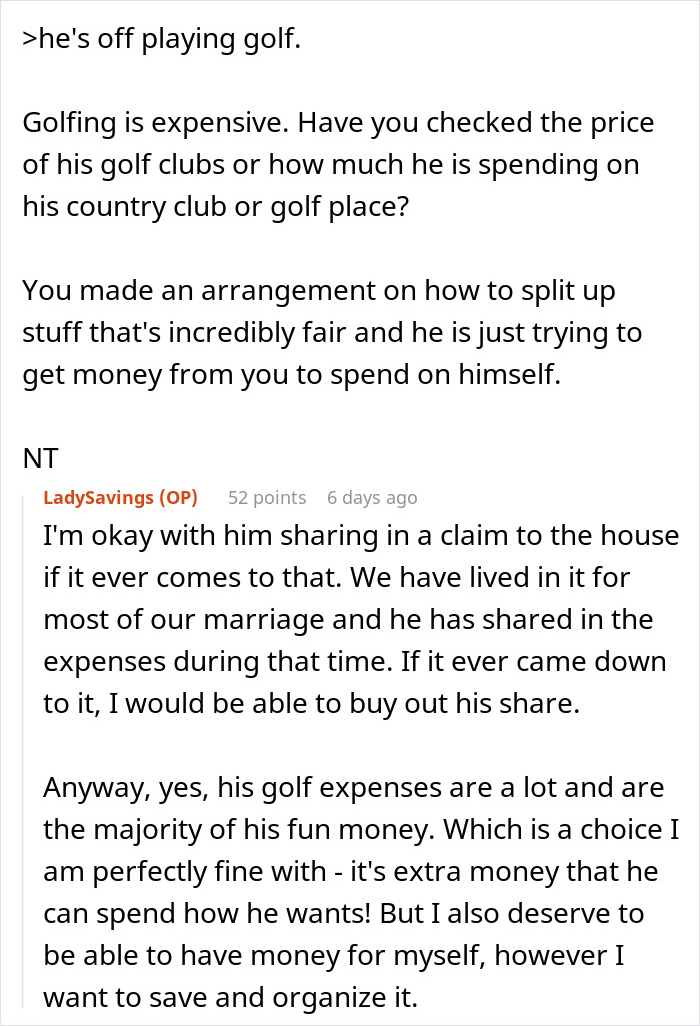 Husband Accuses Wife Of "Financial Infidelity" Because Of How Much She Has Saved, People Call Him Out