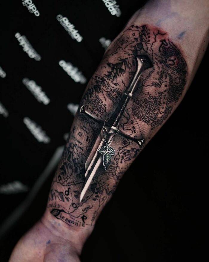 Tattoo Design Shards on Narsil by KingKrueger on DeviantArt