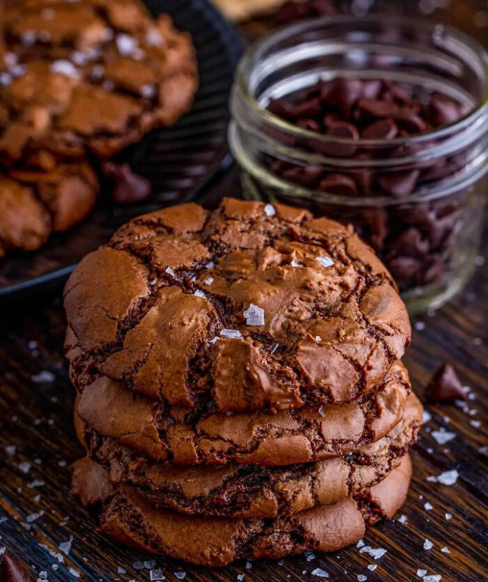 Salted Brownie Cookies