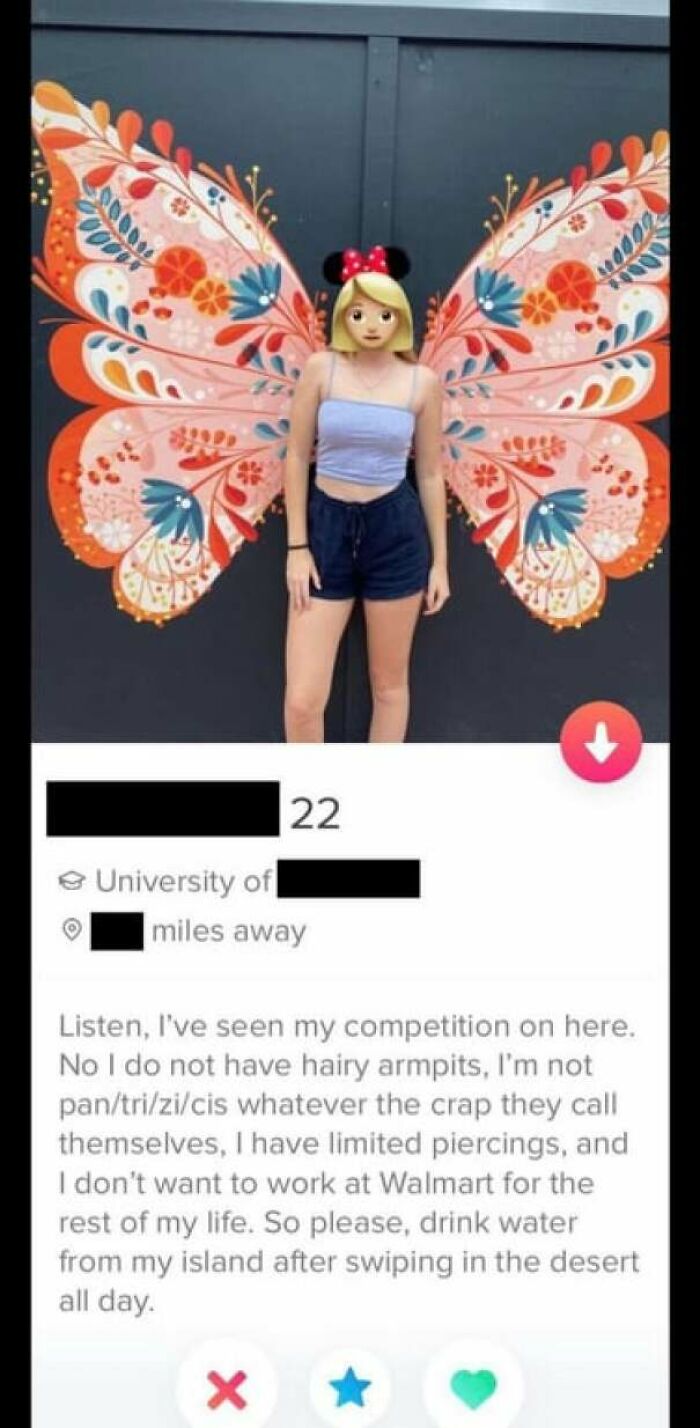 Ah Yes Calling All Other Women The “Competition” And Then Belittling Them For Who They Identify As And Where They Have Body Hair