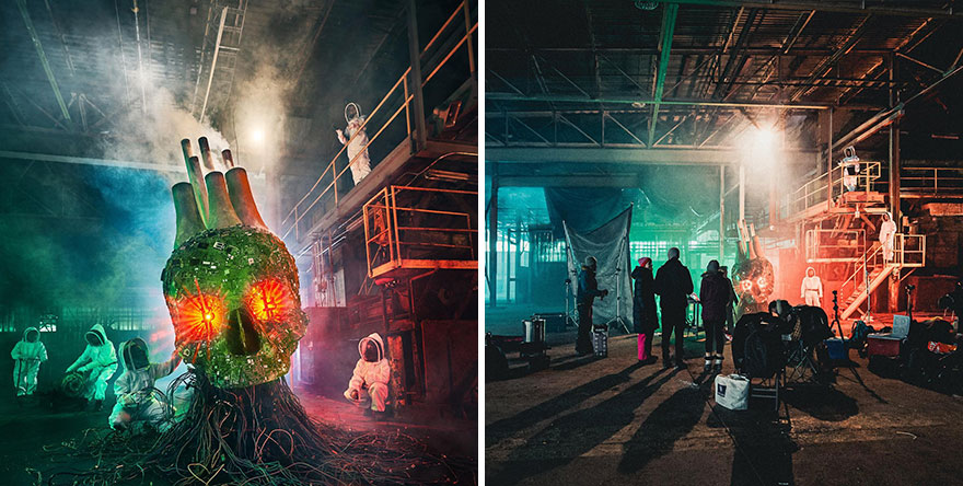 Photographer Shows Behind The Scenes Of His Works