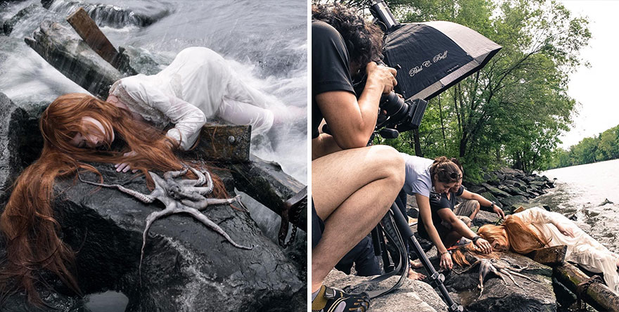 Photographer Shows Behind The Scenes Of His Works