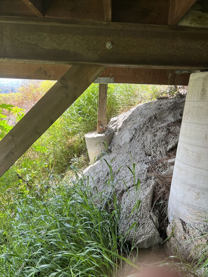 Alphit Is Evident That The Foundation System Was Not Embedded Deep Enough To Provide The Necessary Stability And Support. Properly Constructed Foundations Are Crucial For Maintaining The Structural Integrity Of A Building, Ensuring It Remains Level And Secure. Some Of The Posts Had Also Become Dislodged And Were At The Bottom Of The Hill. Structural