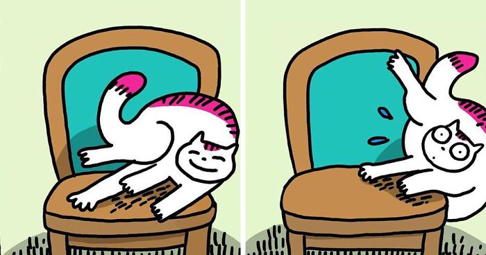 50 Feel-Good Wordless Cat Comics That Will Make Your Day By This Dutch Illustrator