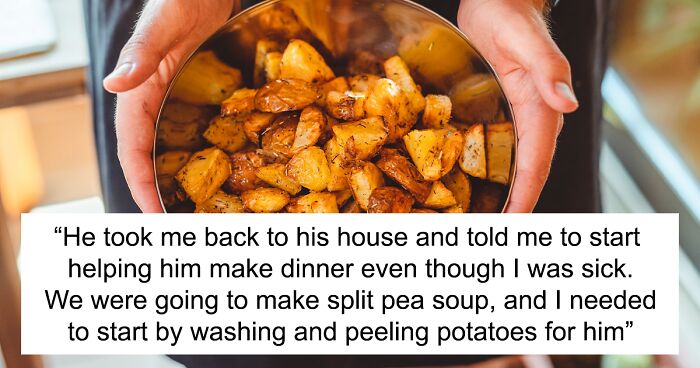 Girl Faces Unexpected Burst Of Laughter From Her Mean Grandpa Who Asked For Unpeeled Potatoes