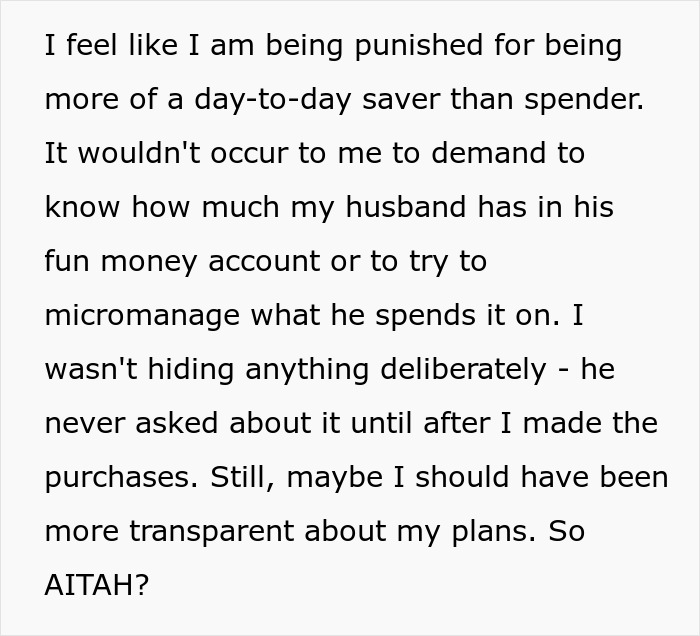 Husband Accuses Wife Of "Financial Infidelity" Because Of How Much She Has Saved, People Call Him Out