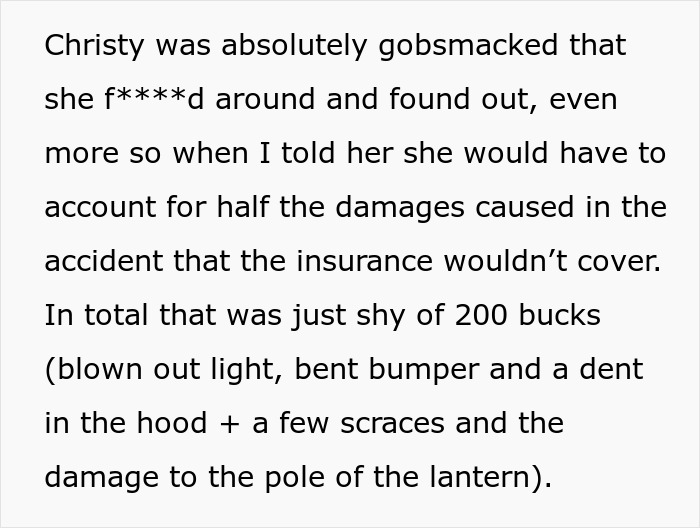 18 Y.O. Drives Her Family Nuts With Her Reckless Driving, So Her Brother Lets Her Hit A Lantern