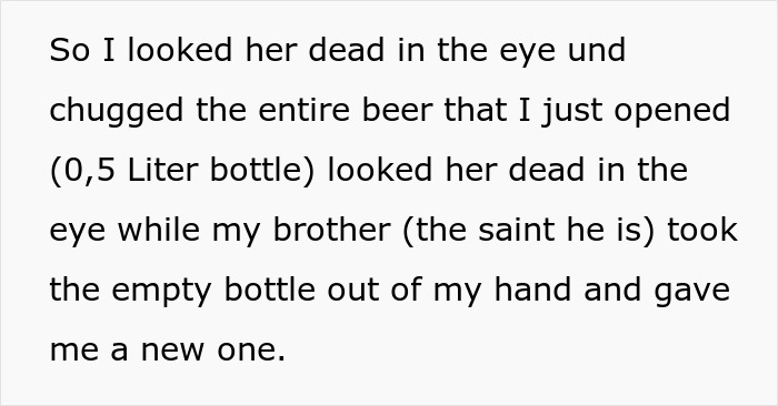 Woman Looks Aunt “Dead In The Eye” And Chugs Beer After Being Told She Needed To Watch The Kids