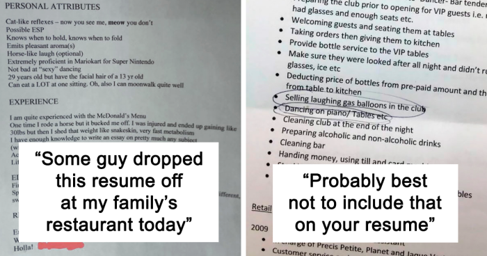 105 Stupidly Funny Things People Actually Wrote On Their Resumes