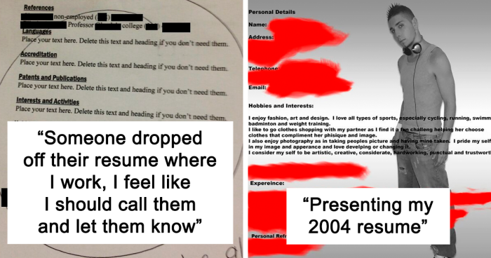 105 Funny Resume Fails To Teach You What Not To Put In Yours