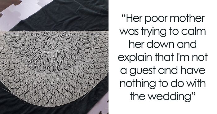 Random Hotel Guest Relaxes By Knitting In Lobby, Bridezilla Demands Her Work As A Wedding Gift