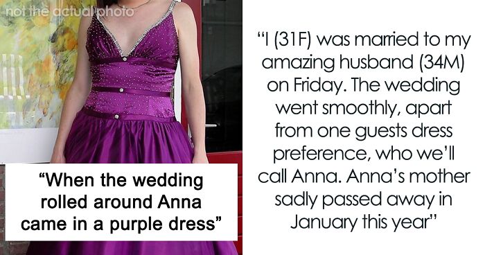 Argument Breaks Out After Bridesmaid Defies Bride's Wishes And Wears Purple In Honor Of Her Mother