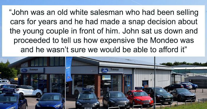 Karma Gets Served To A Salesperson Who Assumed That A Couple Couldn't Afford The Car They Wanted