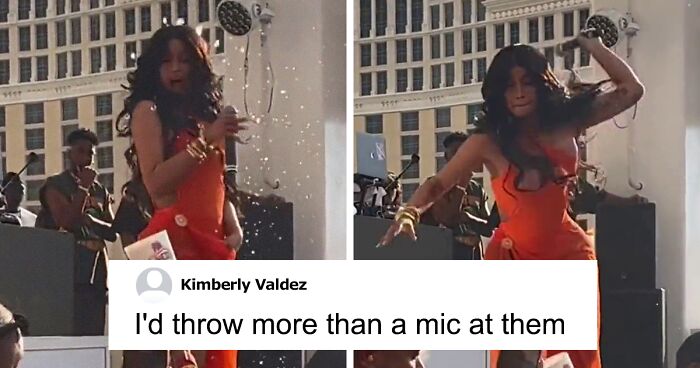 Cardi B Goes Viral After Throwing A Microphone At A Fan Who Tossed A Drink At Her