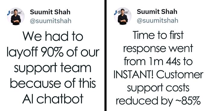 People Are Disgusted By The Lack Of Empathy Of This CEO Who Replaced 90% Of Staff With AI