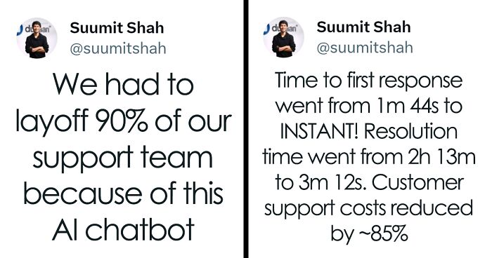 People Are Calling Out This CEO Who Bragged About Replacing 90% Of Staff With AI