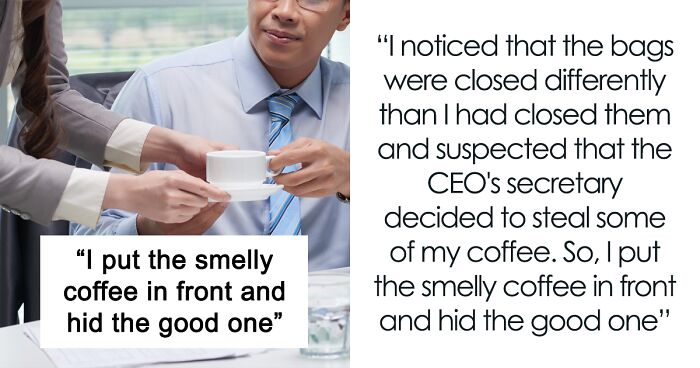 Intern Makes CEO Drink Her Disgusting Coffee In An Act Of Revenge For Stealing