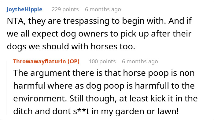 Entitled Horse Rider Made To Literally Scoop Horse Dung Into Her Backpack After Being Caught By Landowner