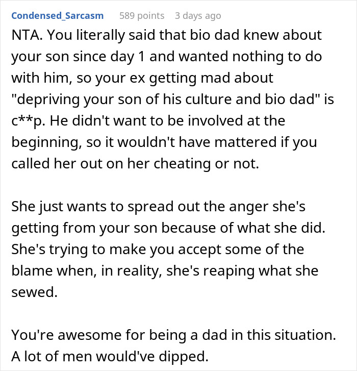 Guy Raises His Son Even Though He Knows He's Not His, Ex Is Livid He Found Out Somehow