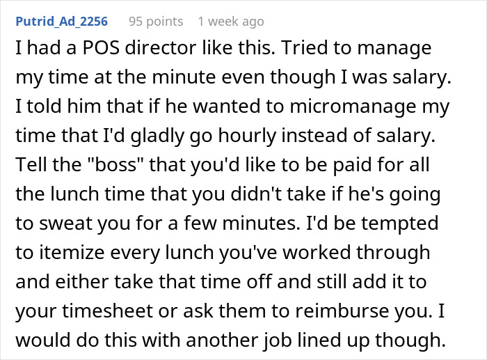 Employee Has Lunch Break At 12:40, It Renders The Boss Livid, Who Texts Them To Return